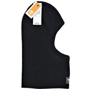 New! Timberland Knit Balaclava! Black With Patch  Use as Face Warmer Mask or Hat